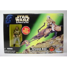 Speeder bike with princess Leia Organa in Endor Gear Kenner POWER OF THE FORCE 1997